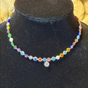 NWT Giani Bernini Multicolor Sterling Silver Milifiore Style Jewelry Set